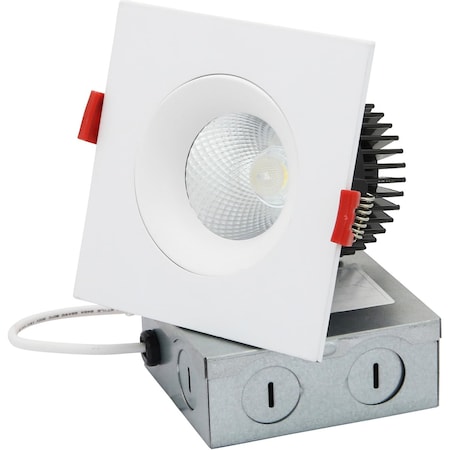 Sunlite 3.5-in LED 12W 825 Lmn Canless CCT 27K/30K/35K/40K/50K Dimmable Sngl Head Gimbal Regressed DownLght 85607-SU